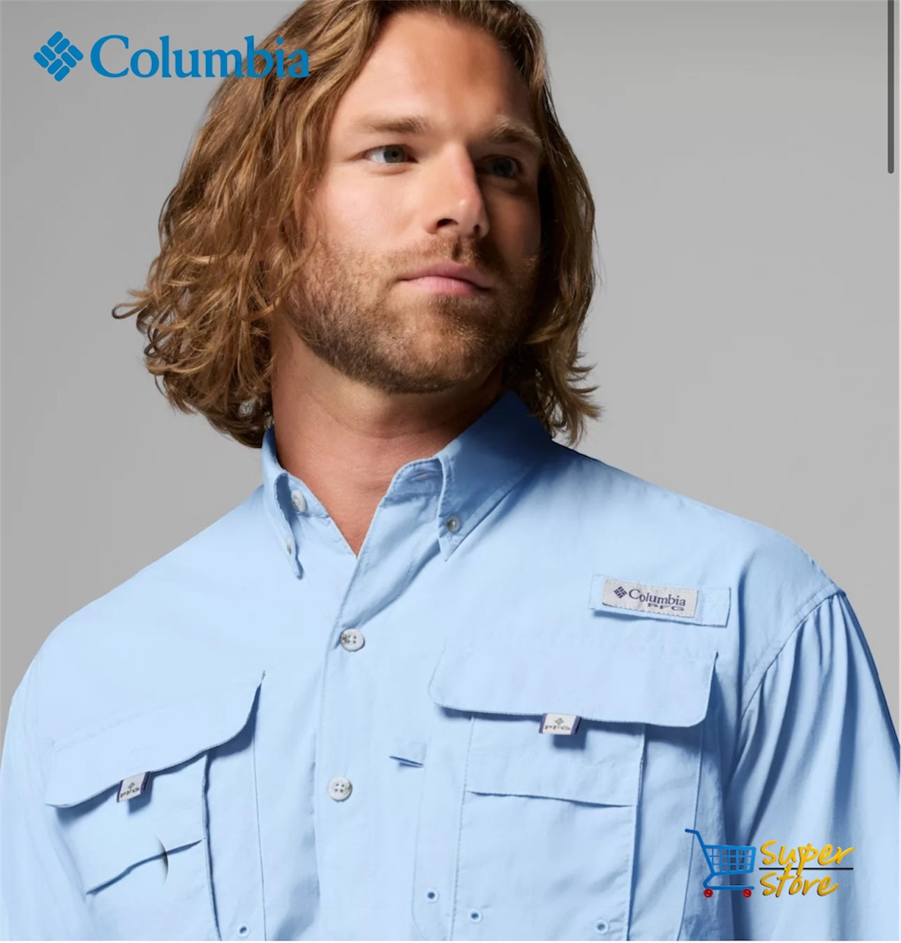 Camisa Columbia Bahama Manga Larga