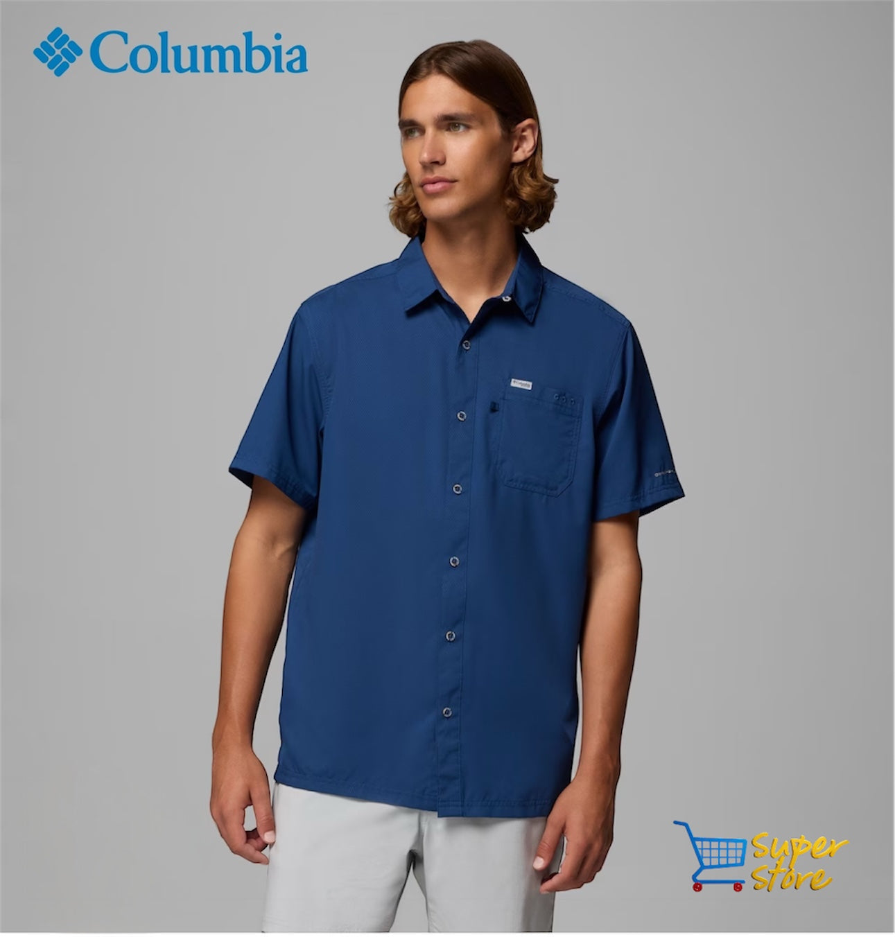 Columbia Slack Tide 1/4 Zip Uomo | Pullover Con Protezione Solare UPF 50