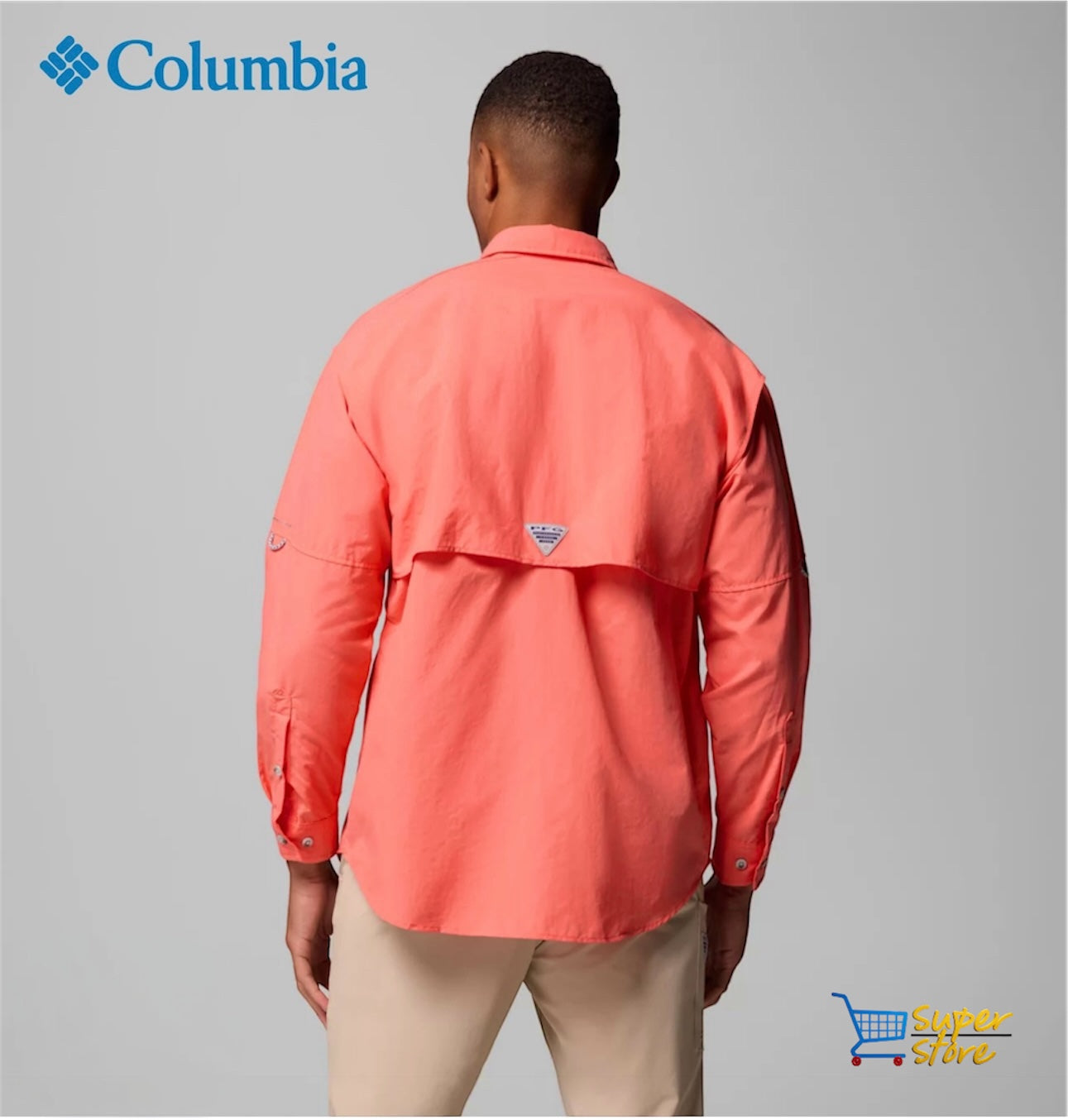 Camisa Columbia Bahama manga larga