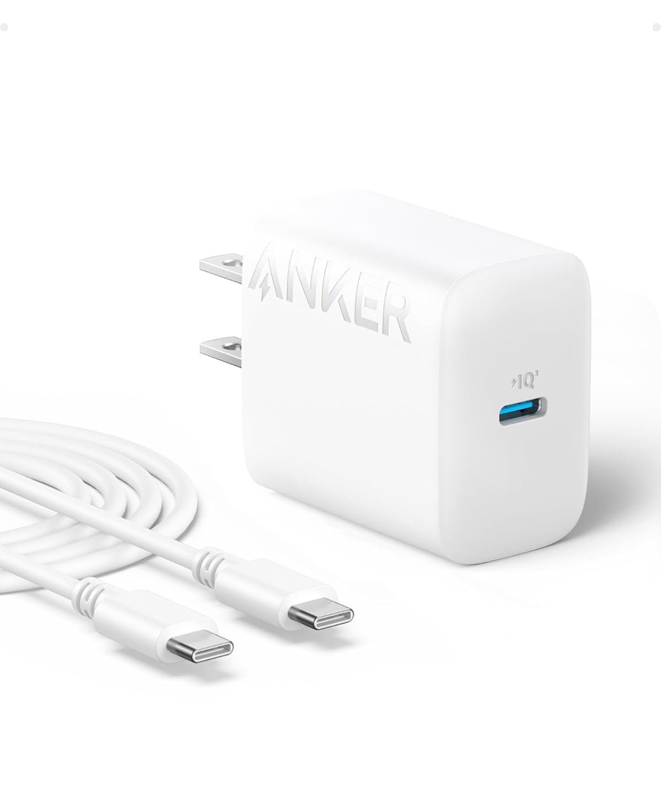Cargador Anker 20W Certificado Para IPhone USB C con cable