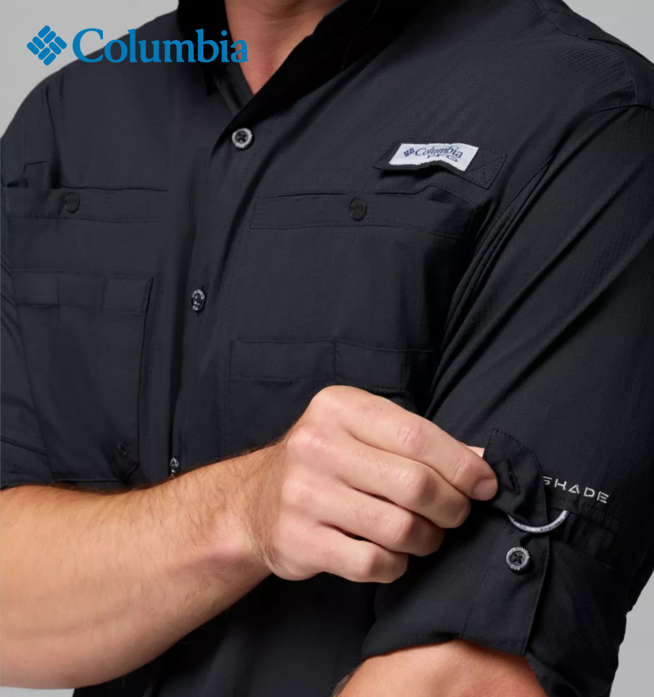 Camisa Columbia Tamiami manga larga