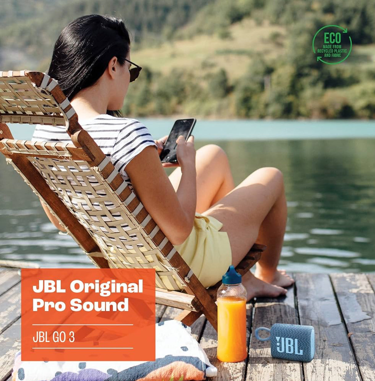 Parlante JBL Go 3 resistente al agua