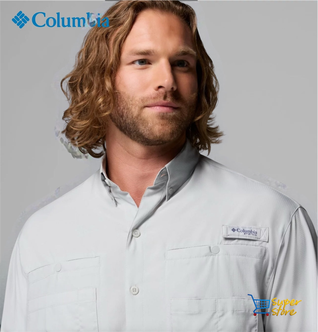 Camisa Columbia Tamiami Manga Larga