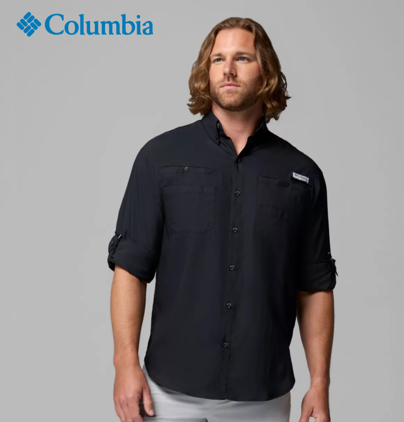 Camisa Columbia Tamiami manga larga