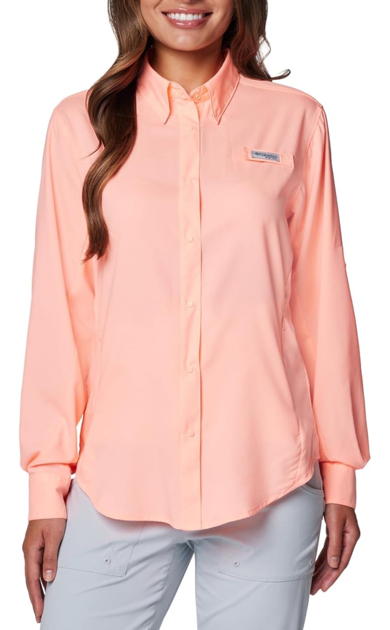 Camisa Columbia Tamiami Manga Larga