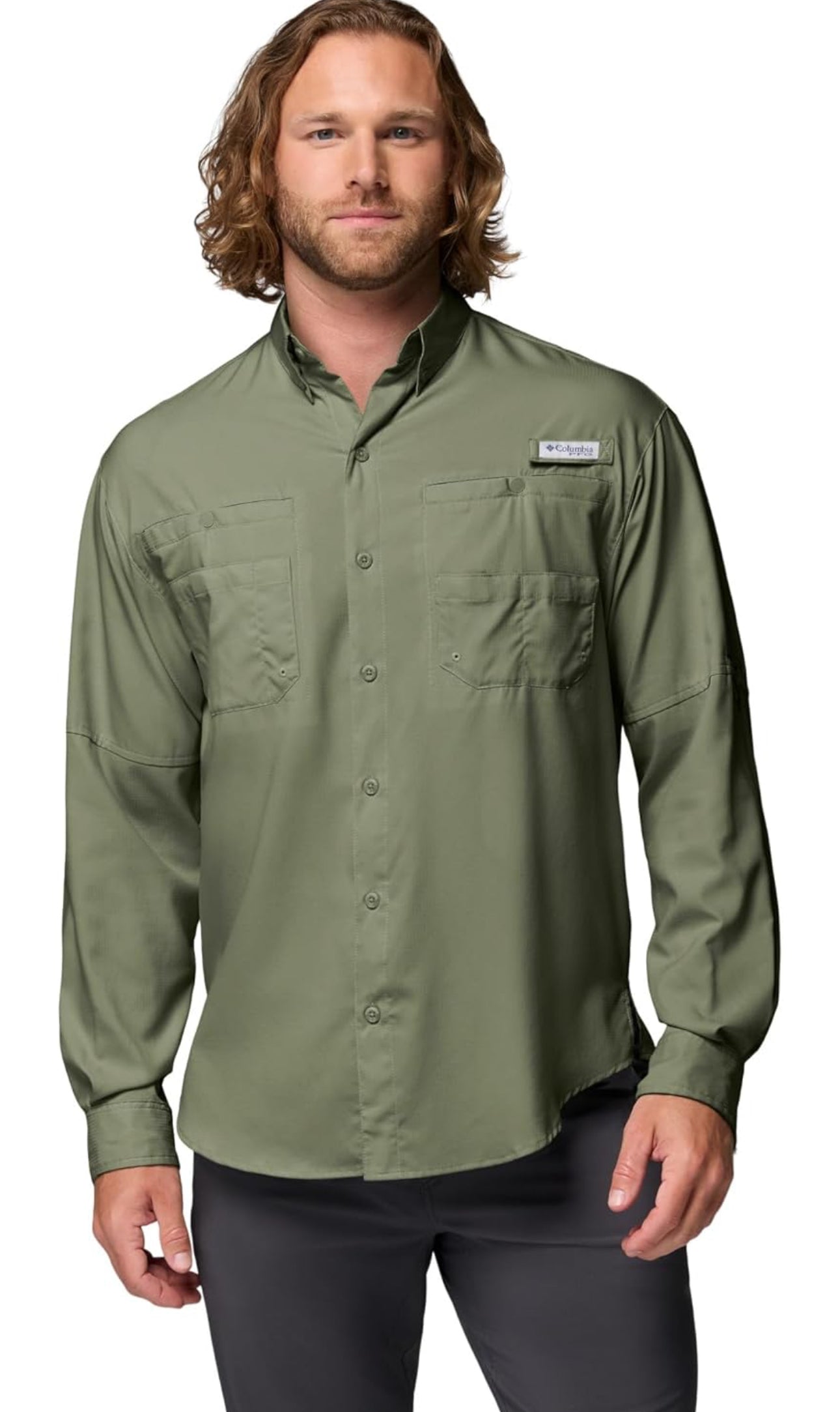 Camisa Columbia Tamiami manga larga