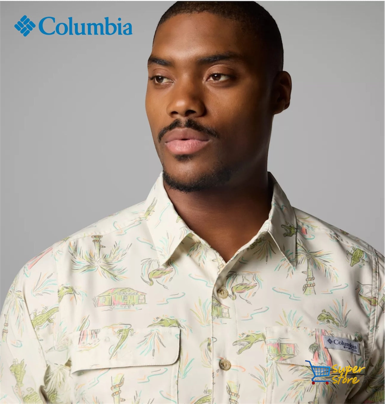 Camisa Columbia Estampada PFG
