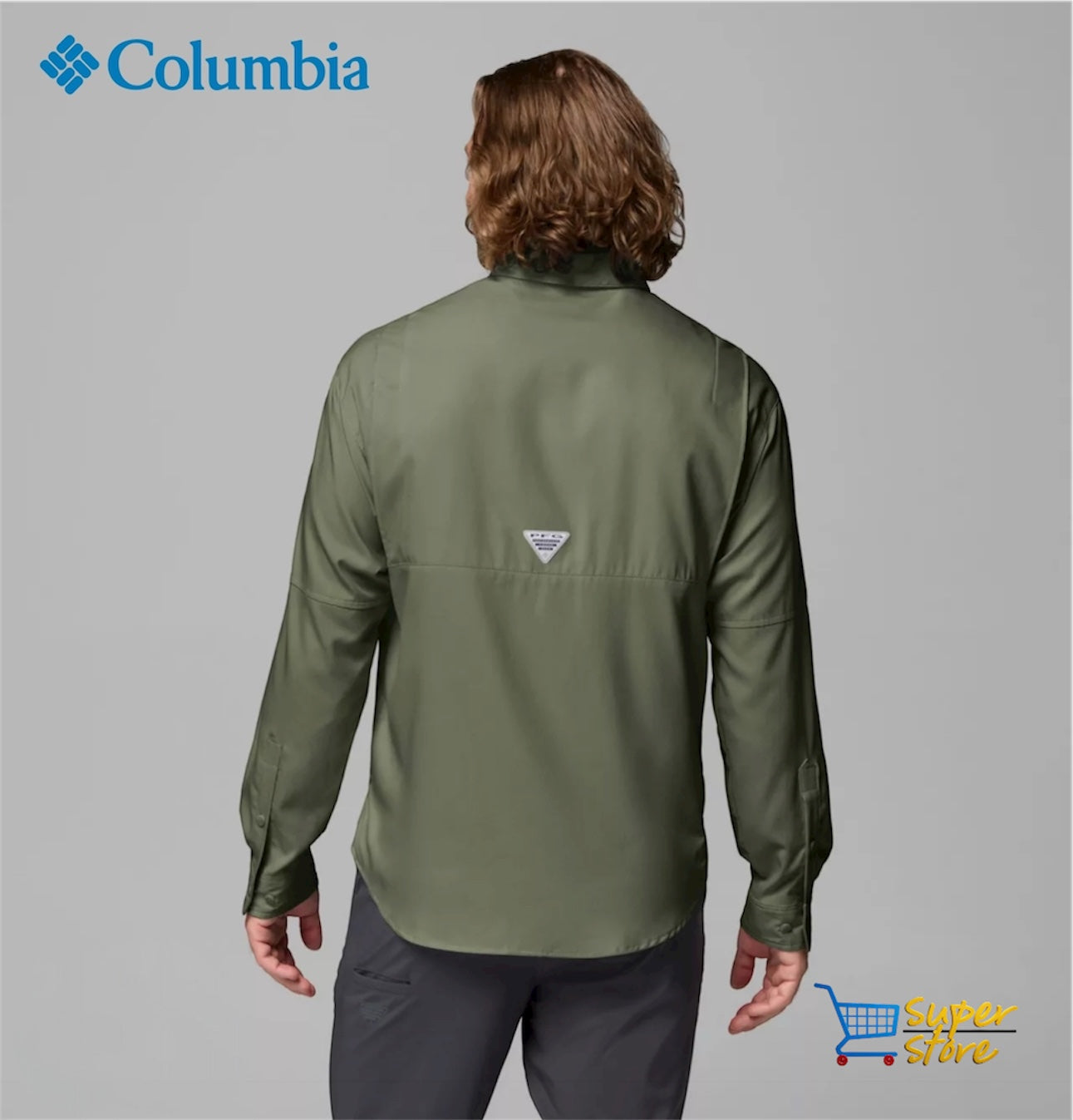 Camisa Columbia Tamiami manga larga