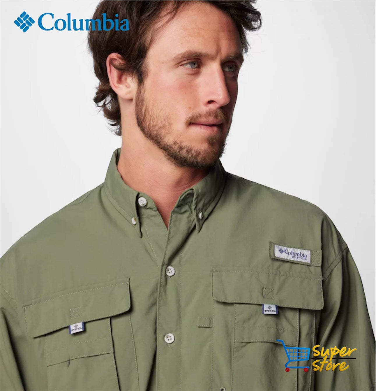 Camisa Columbia Bahama Manga Larga
