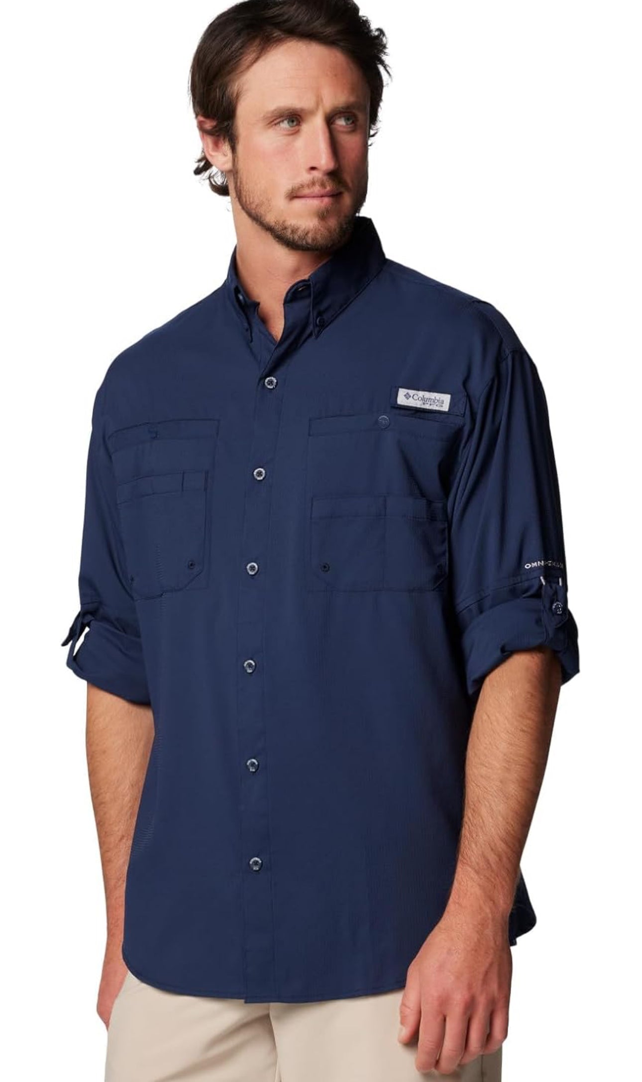 Camisa Columbia Tamiami manga larga