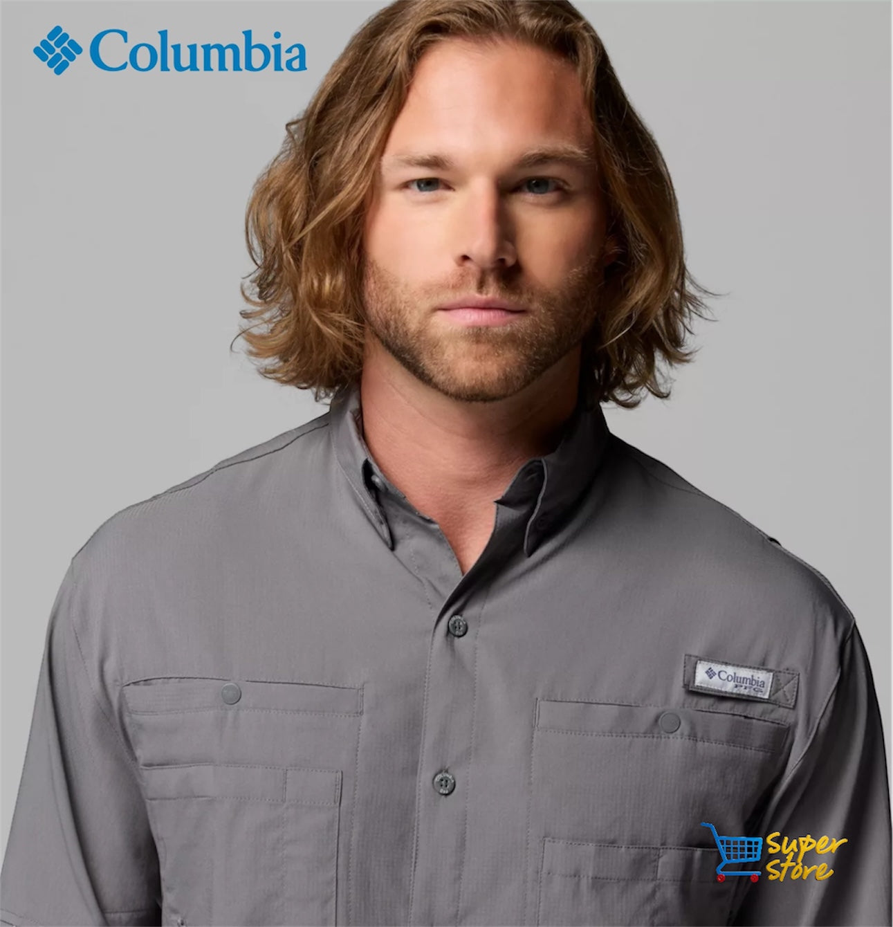 Camisa Columbia Tamiami Manga Larga