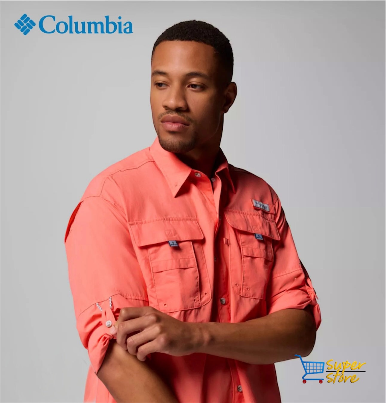Camisa Columbia Bahama manga larga