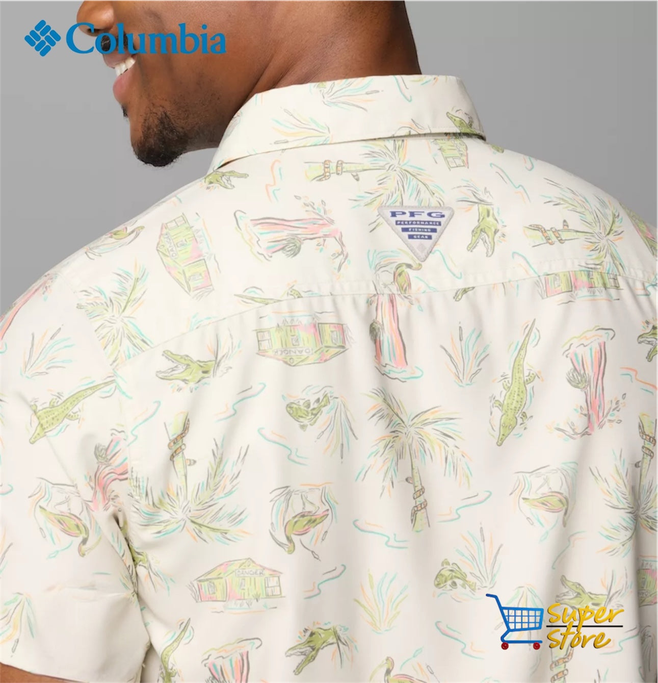 Camisa Columbia Estampada PFG