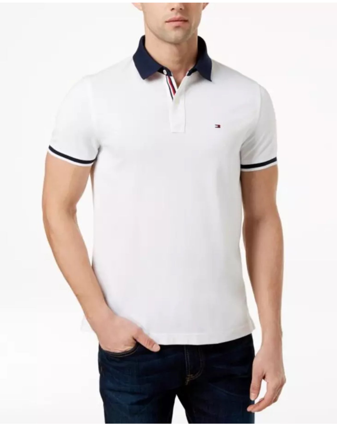 Polo Tommy Hilfiger Cuello oscuro para hombre